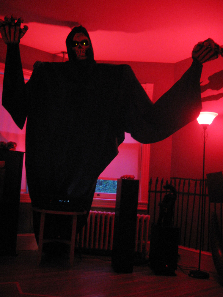 Giant grim reaper Halloween prop