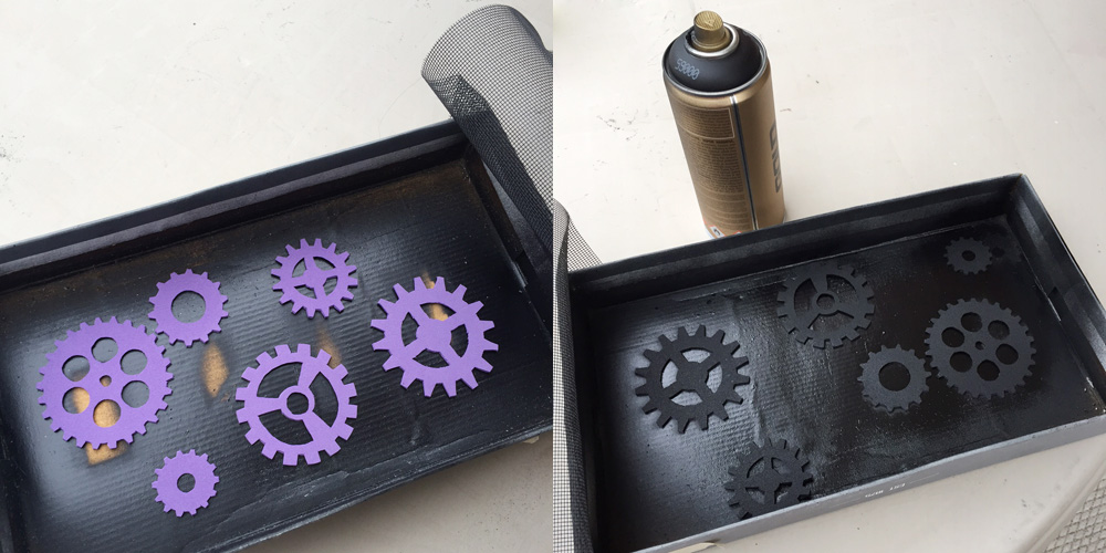 painting the gears