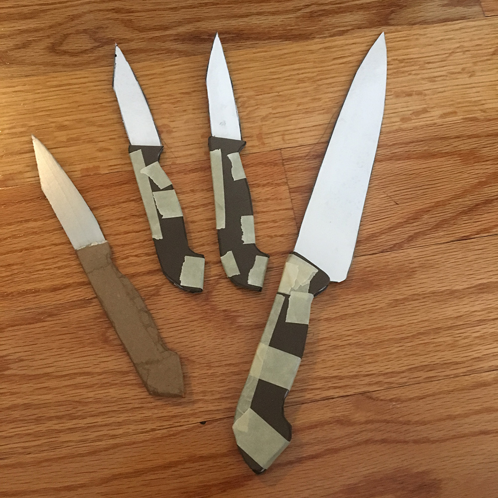 Homemade knife decorations