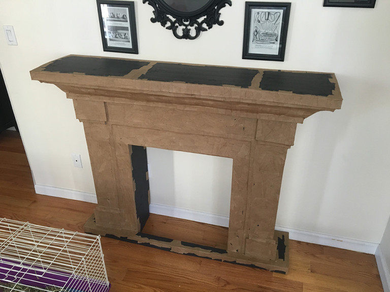 papermachefireplace2 Manning Makes Stuff