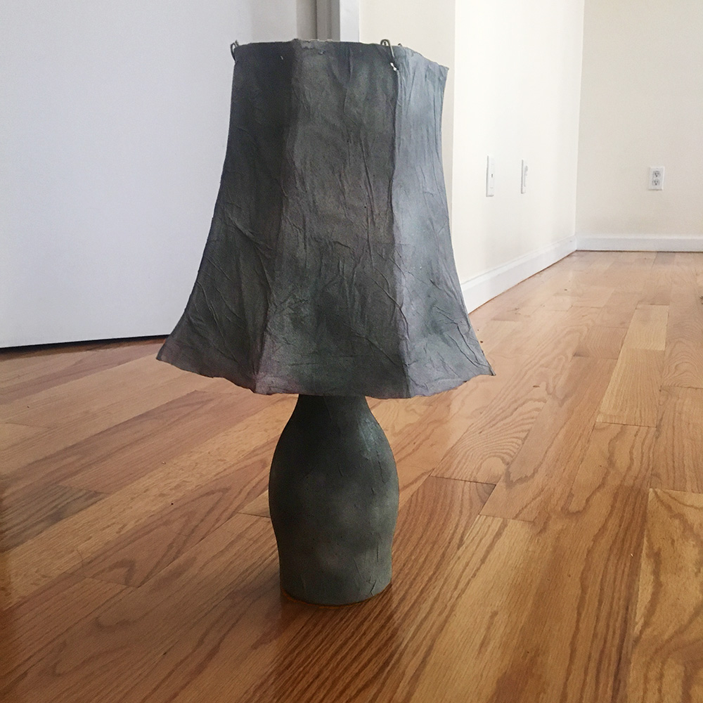 Paper mache lamp step by step tutorial