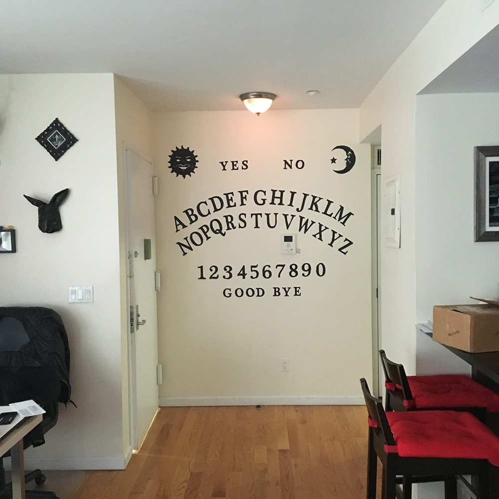 Ouija board Halloween wall decoration