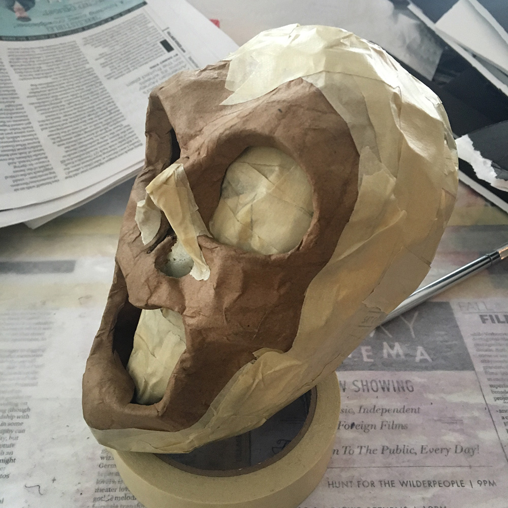 Ghost costume - building the base for the head