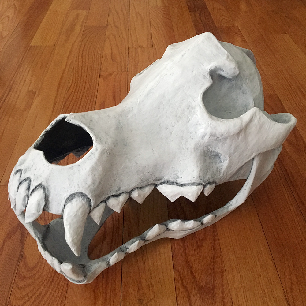 Wolf skull mask - finished!