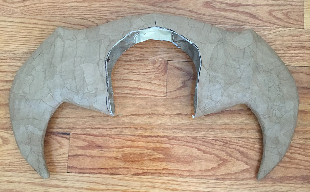 Avatar of Woe cosplay helmet - cutting out the shape for the helmet