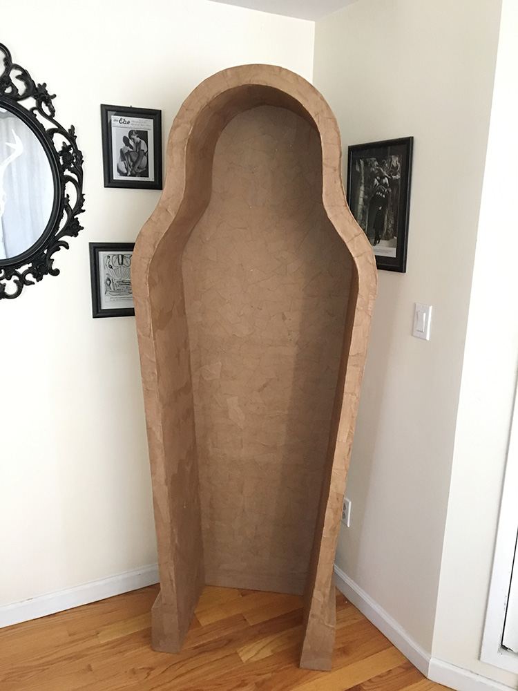 Paper mache Egyptian sarcophagus - finished!