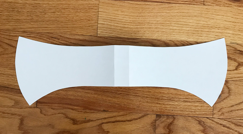 Paper mache axe - poster board blade shape