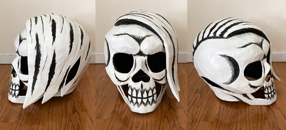 Manning Krull skull mask - painting shadows