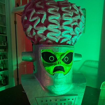 Big brain alien mask