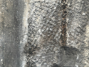 Rough concrete surface that's been jackhammered