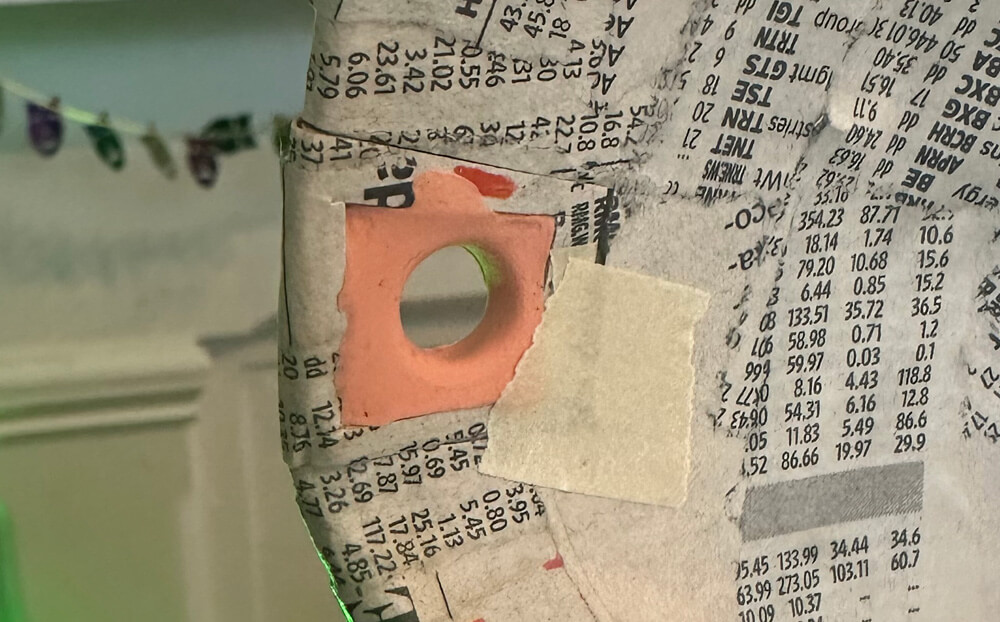 a hole for the earring