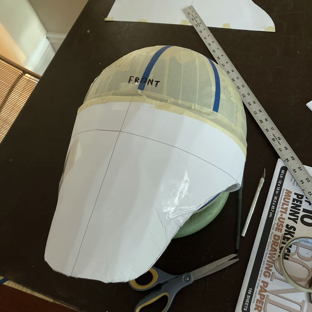 Creature mask WIP - inflatable ball and jaw
