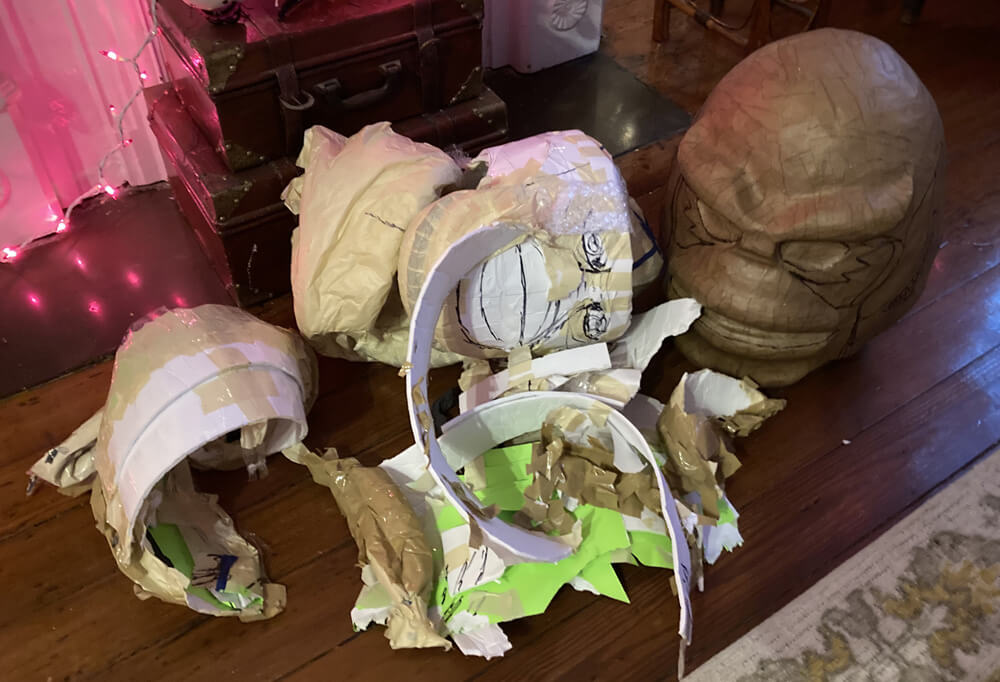 Creature mask WIP - removing the base materials