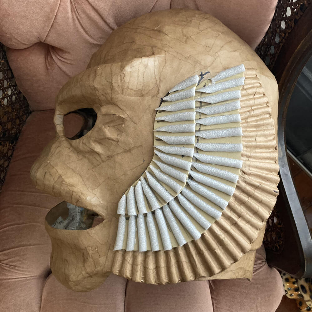 Creature mask WIP - adding the other layers of gills