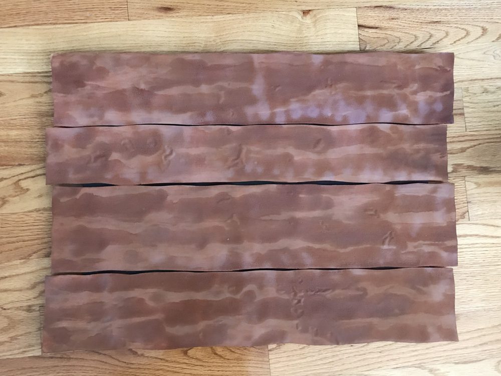 Fake wooden sign - painting wood texture