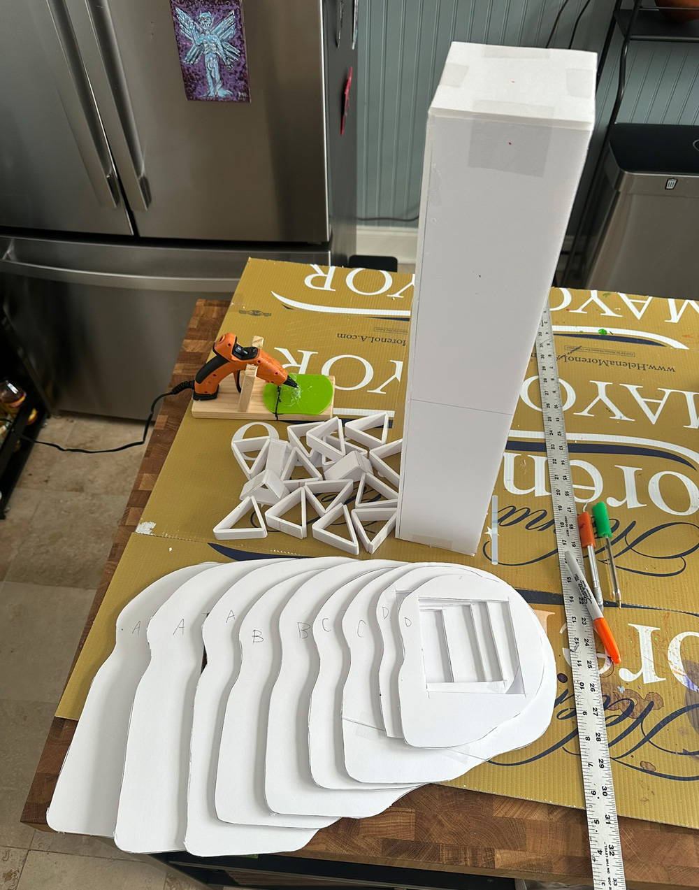 Cutting out the slices