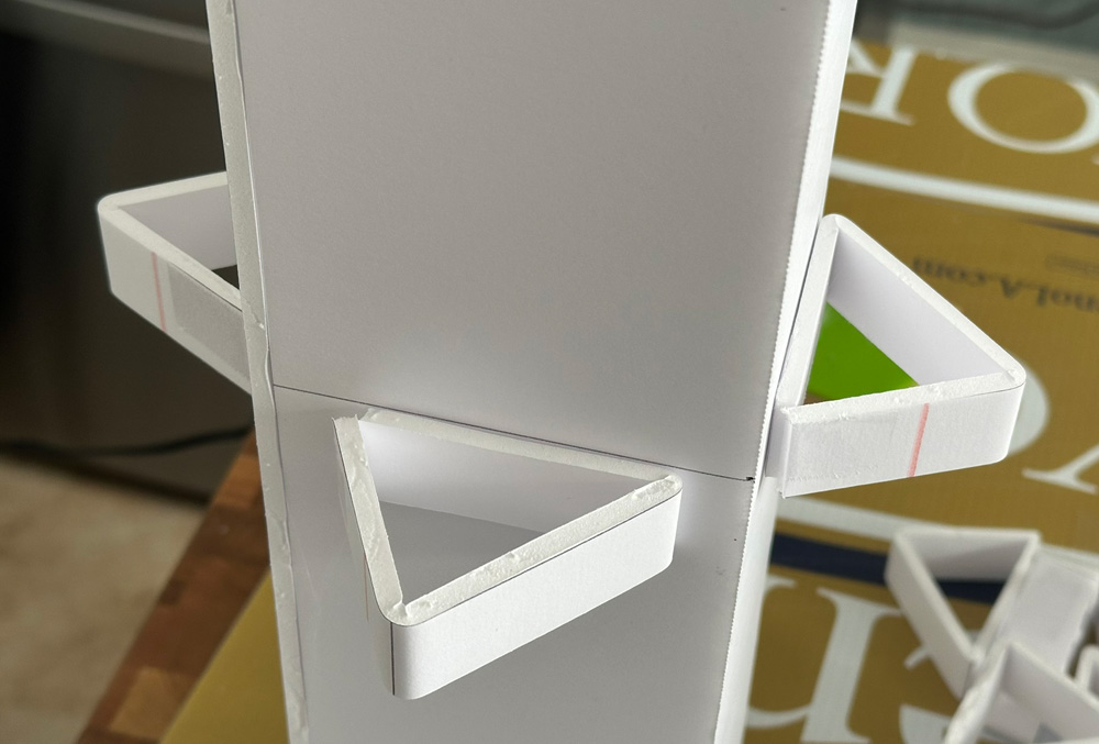 Gluing supports on the tower