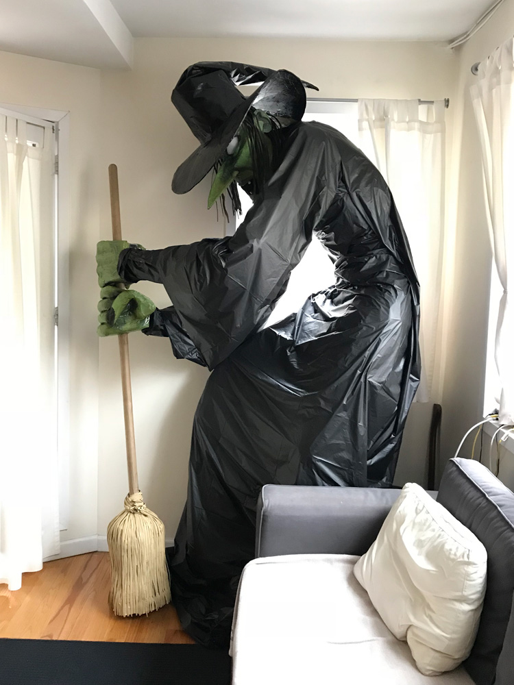 Giant witch statue - side view