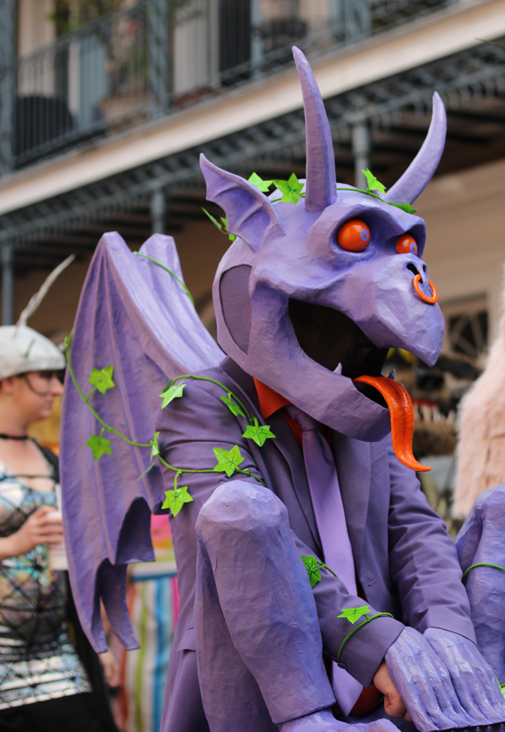 A close view of the top part of my costume during our parade.