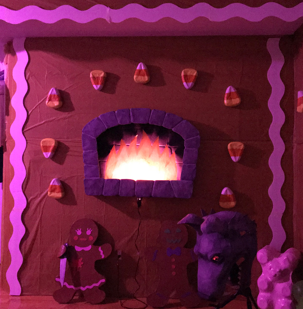 Paper mache oven prop - hanging