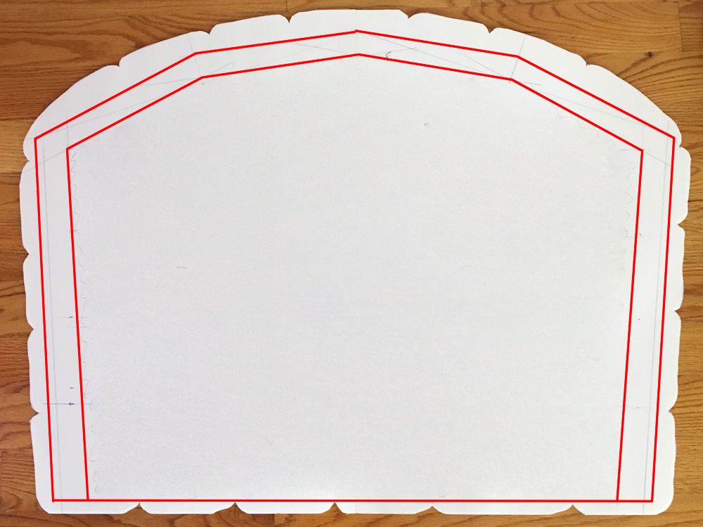 Paper mach&eacute; oven prop - designing inner walls /