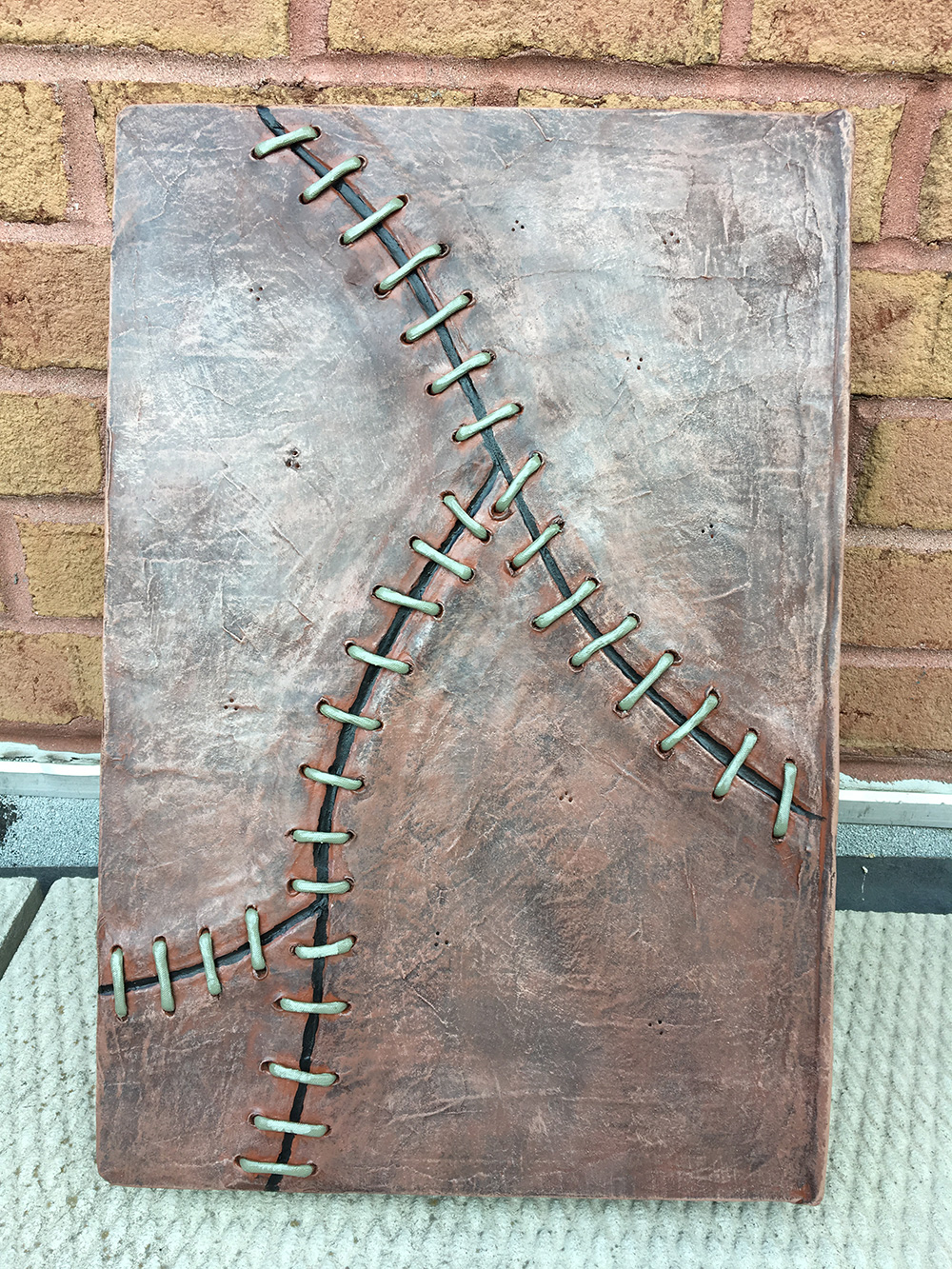 Haunted book sculpture - back cover