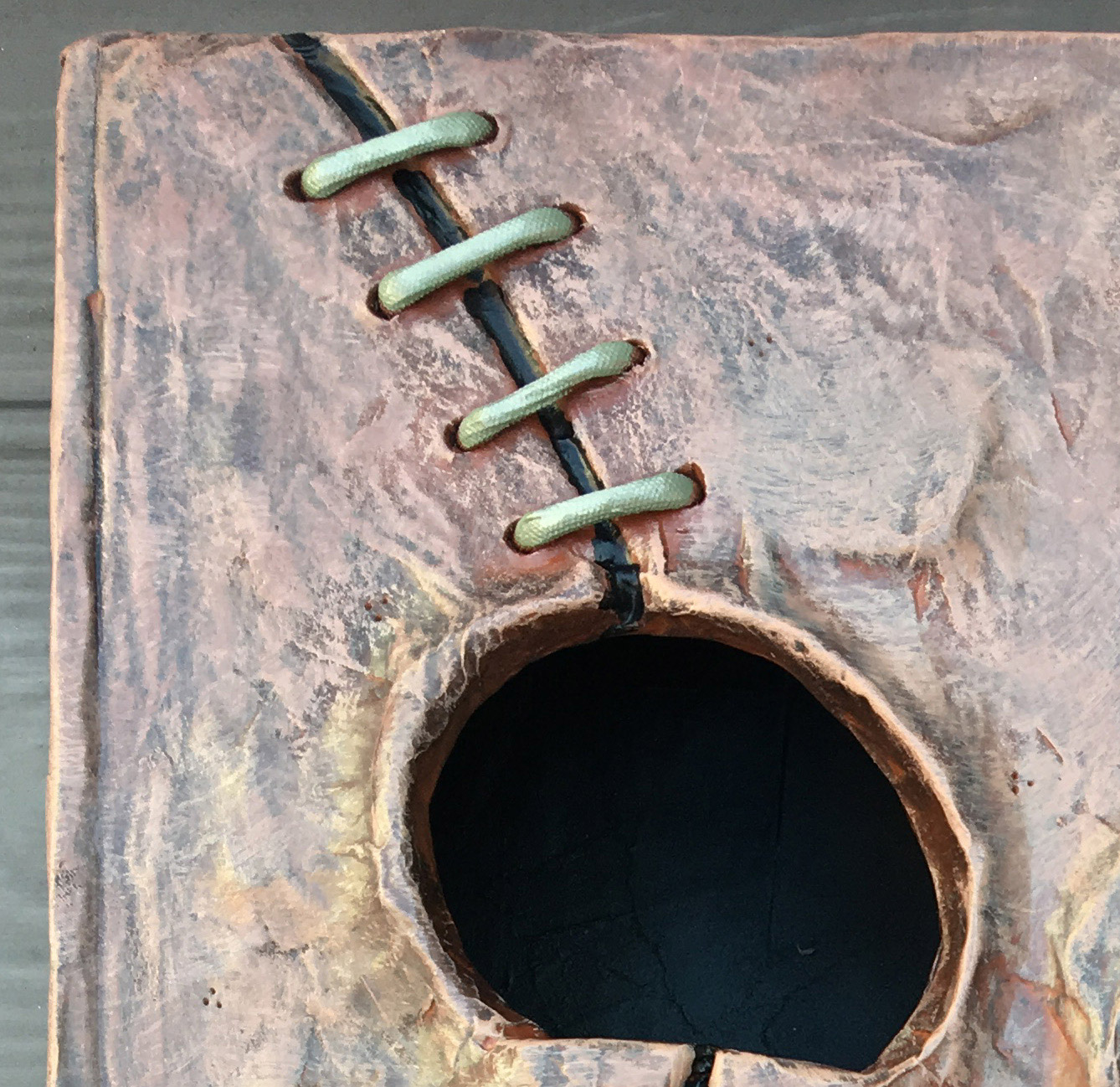 Necronomicon Haunted book sculpture - detail 1