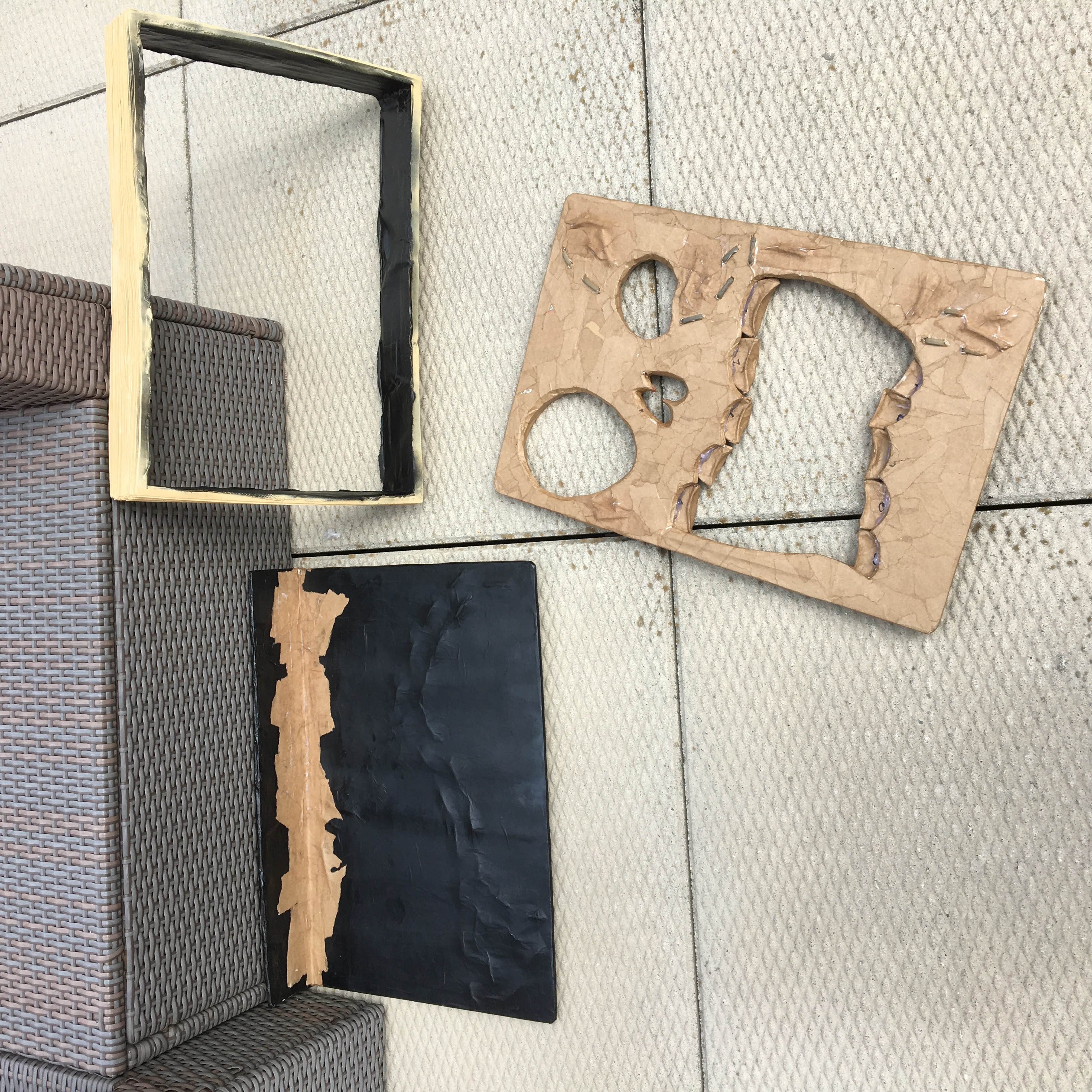 Haunted book sculpture - assembling the pieces