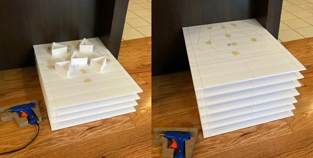 hot gluing layers together