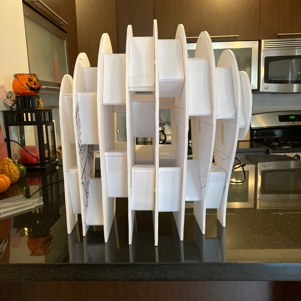 side view of base