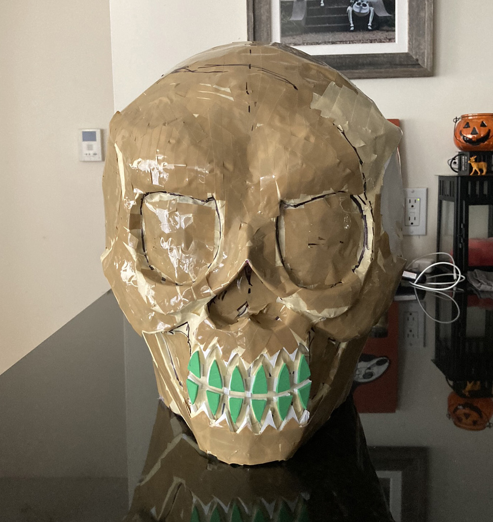 teeth, shipping tape