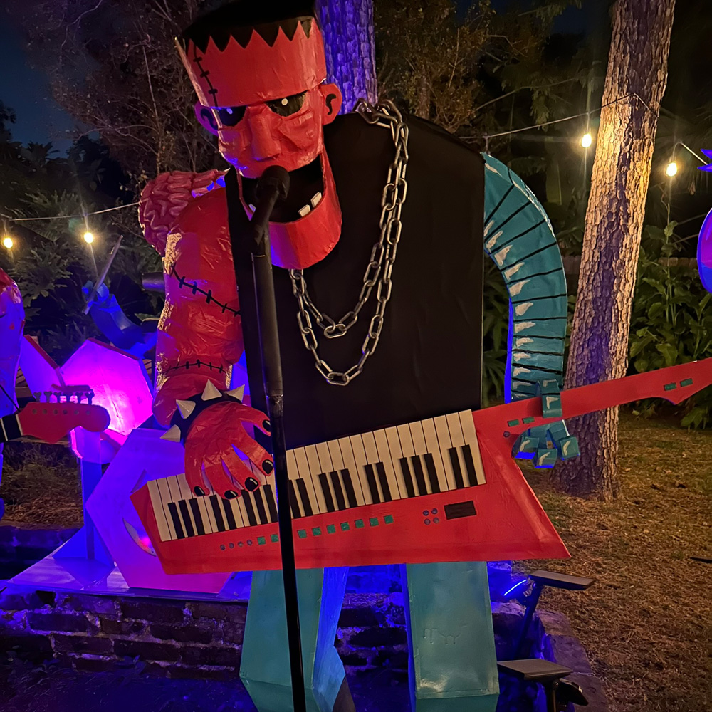 One more view of the Frankenstein at night in more normal lighting.