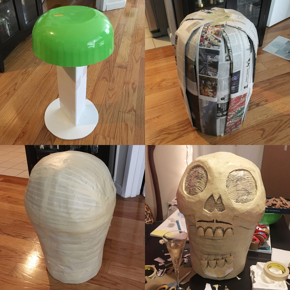 Building a base for a skull mask