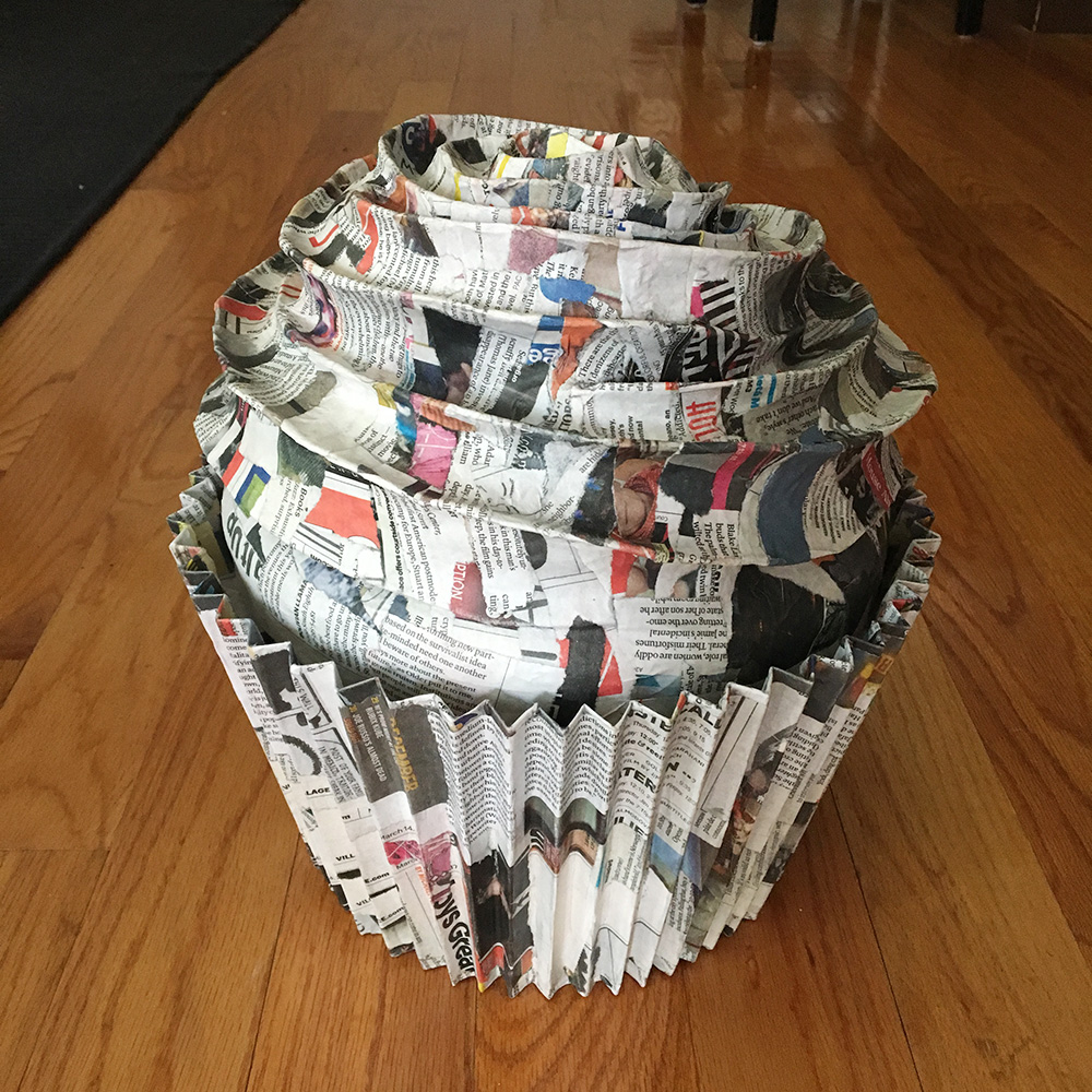 paper mache cupcake sculpture