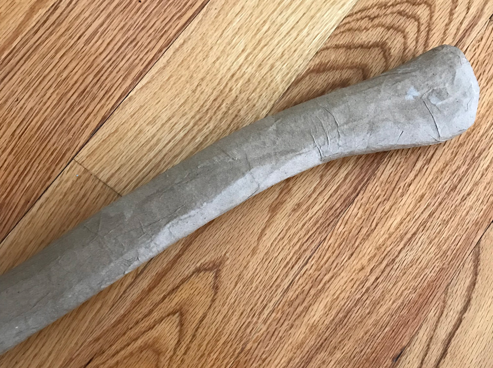 finishing the handle