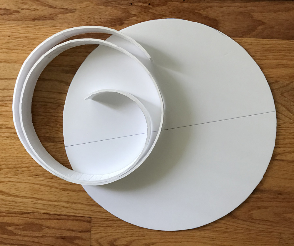 Paper mache bear trap - foam board shapes