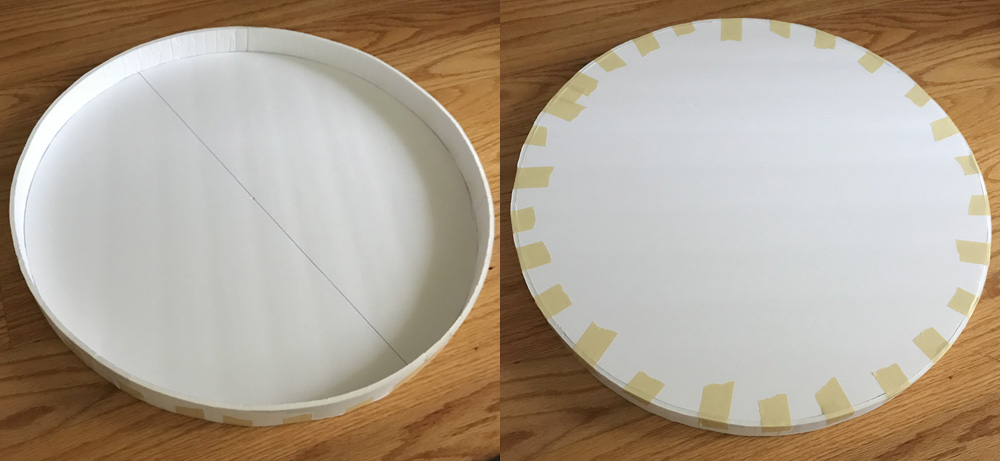 Paper mache bear trap - assembling base