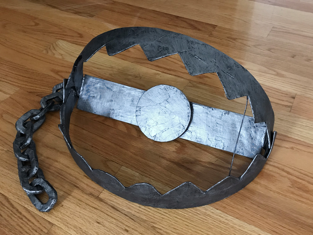 Bear trap prop - painting finished