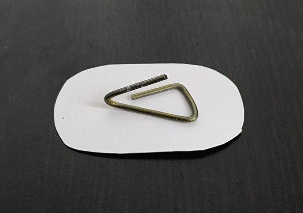 Bear trap prop - hook made from a wire hanger