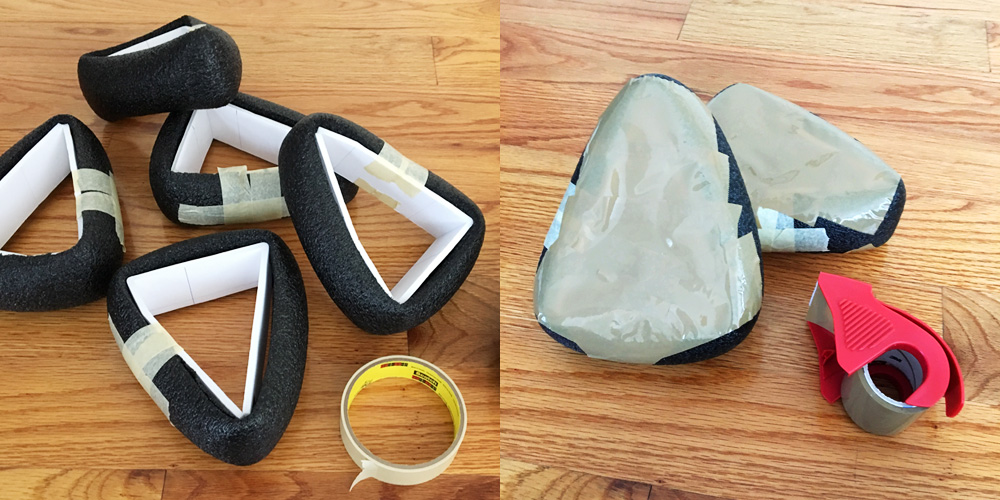 assembling with tape
