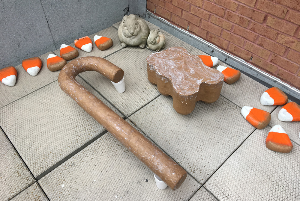 orange spray paint