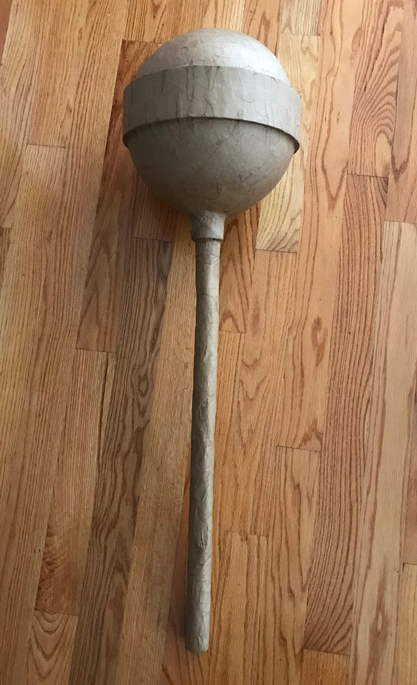 Paper mache lollipop
