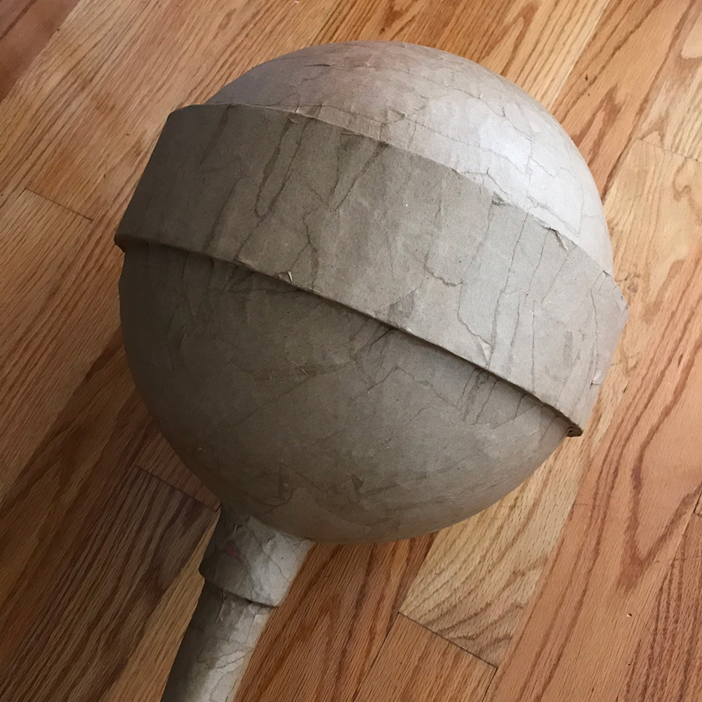Paper mache tootsie pop