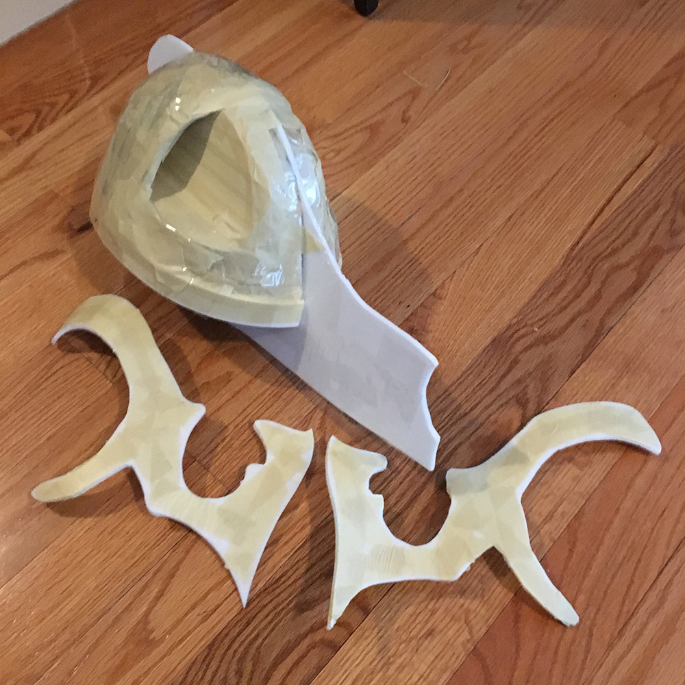 Wolf skull mask - eye sockets and cheek bones