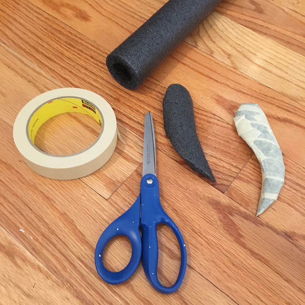Wolf skull mask - making the fangs