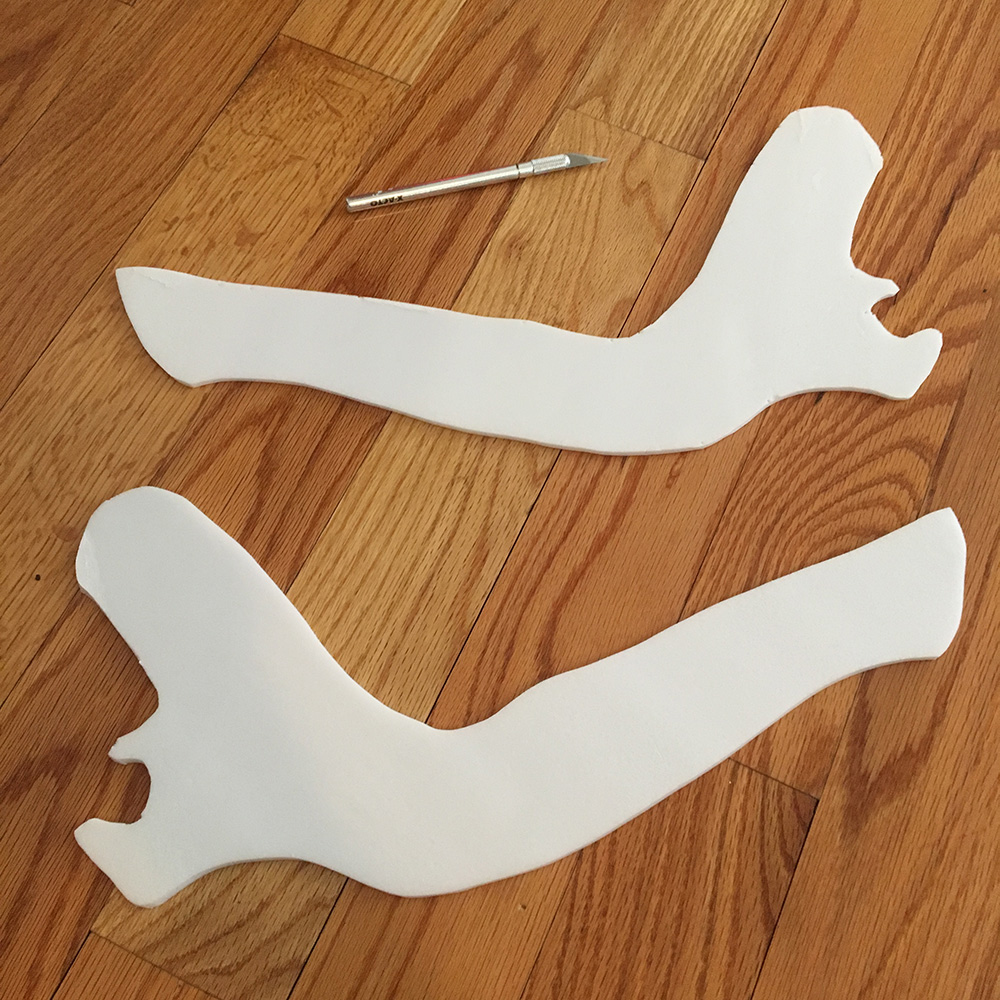 Wolf skull mask - making the jaw
