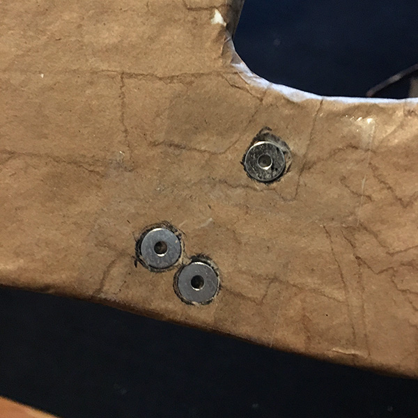 Embedding the magnets in the jaw