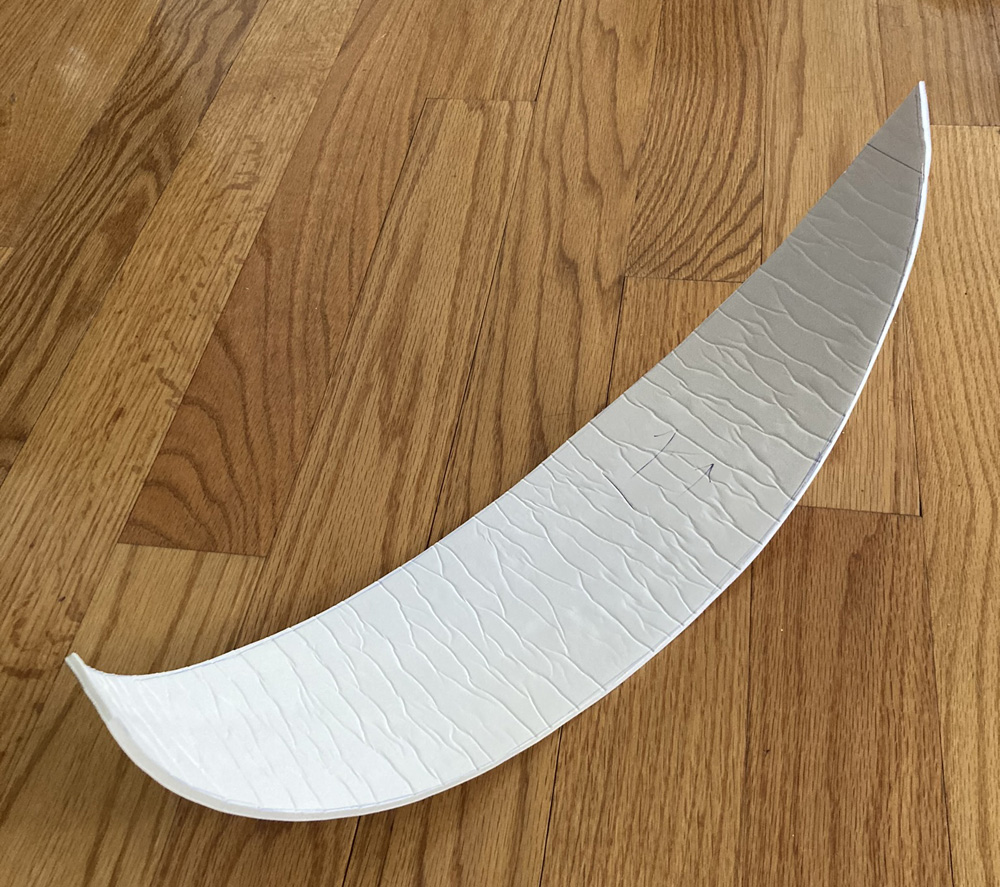 Pumpkin Night mask - curved foam board