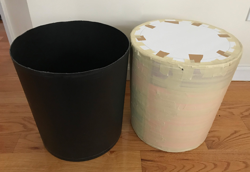 Creating a copy of the trash can to use as the skull base