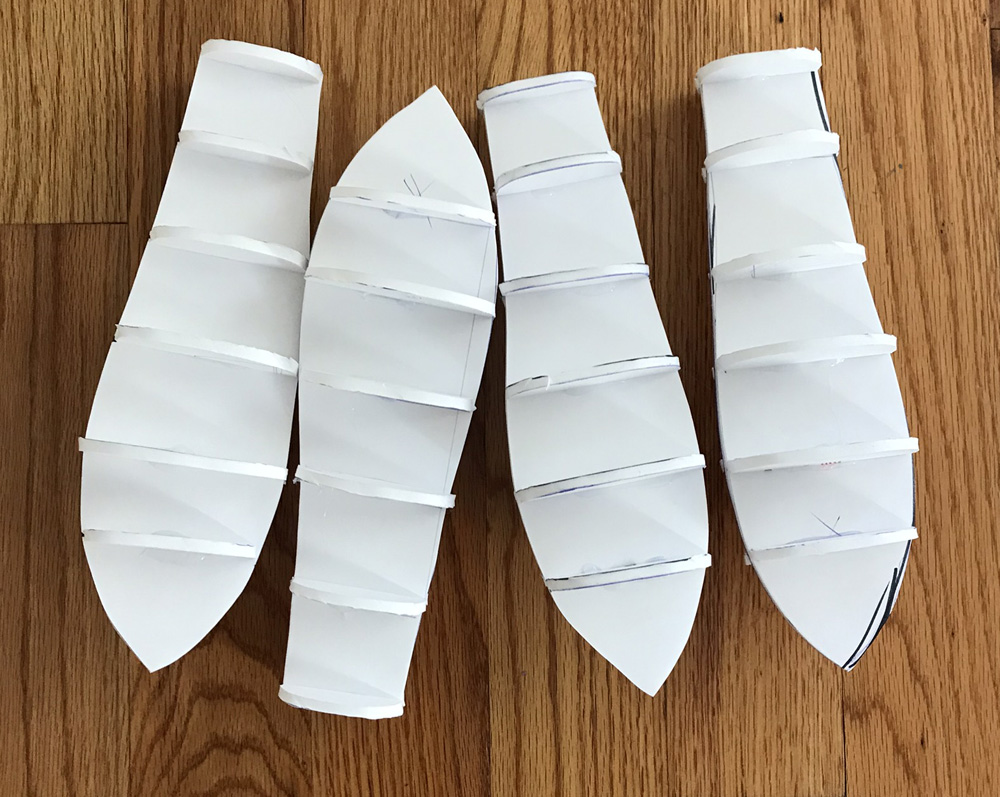 Spider costume -- building the forearms